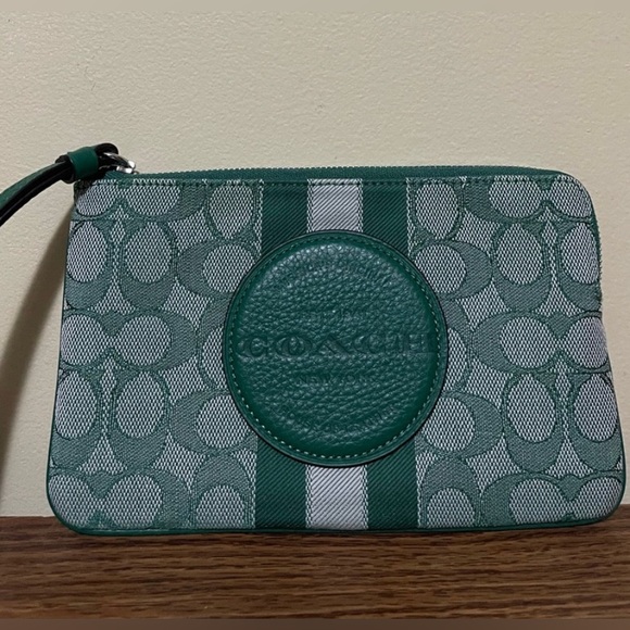 Coach Dempsey Large Corner Zip Wristlet - Picture 13 of 13